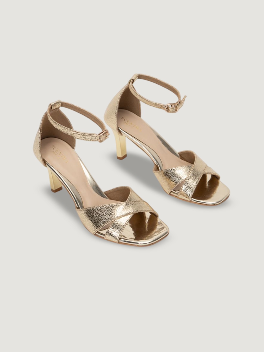 

SCENTRA Party Stiletto Sandals, Gold