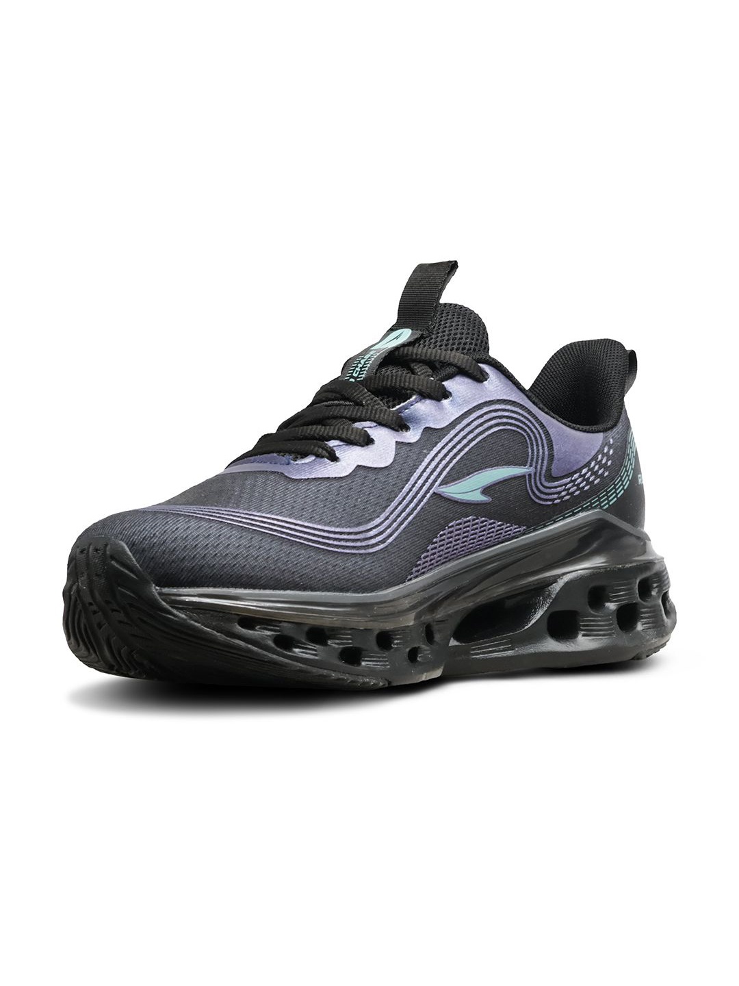 

ASIAN Men Mesh Running Non-Marking Shoes, Black