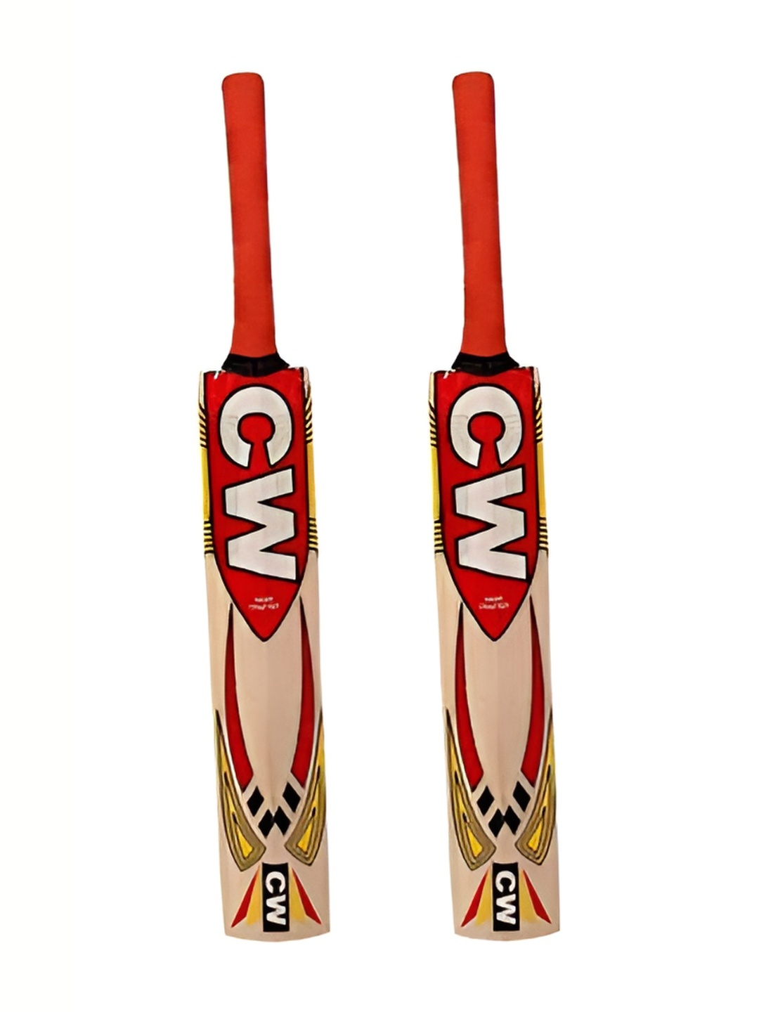 

CW Pack of 2 Smasher Kashmir Willow Cricket Bat, Red