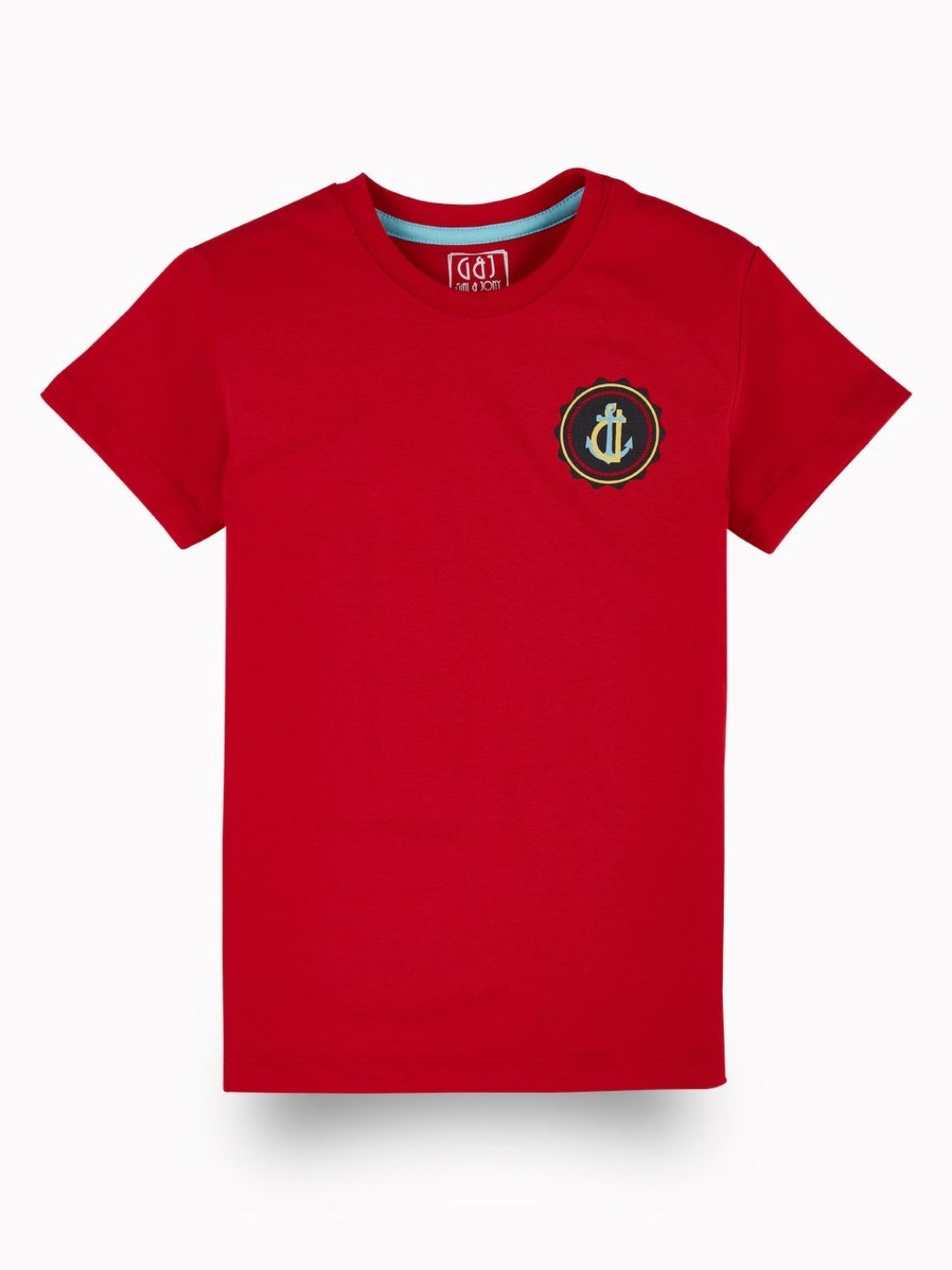 

Gini and Jony Boys Graphic Printed Round Neck Cotton T-shirt, Red