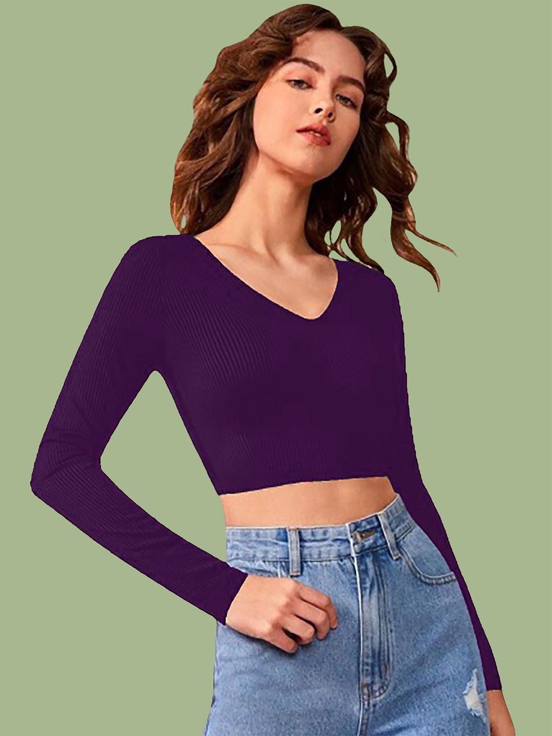 

Dream Beauty Fashion Crop Top, Purple