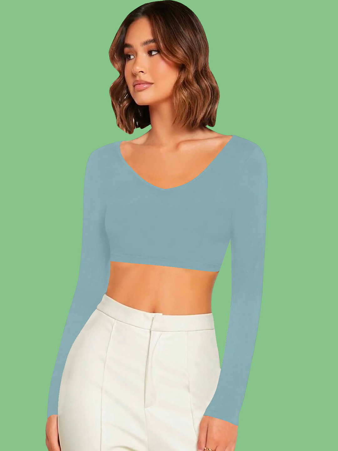 

Dream Beauty Fashion Crop Top, Teal