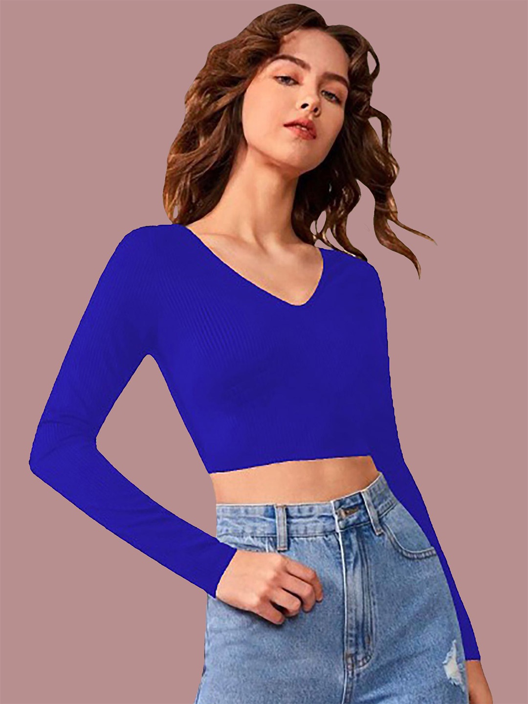 

Dream Beauty Fashion Crop Top, Blue