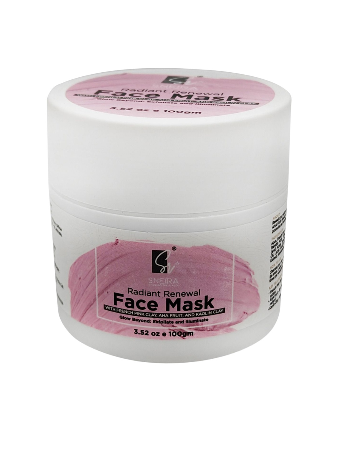 

SNEIRA Radiant Renewal Face Mask With Pink Clay & AHA Fruits For Brightening - 100 g