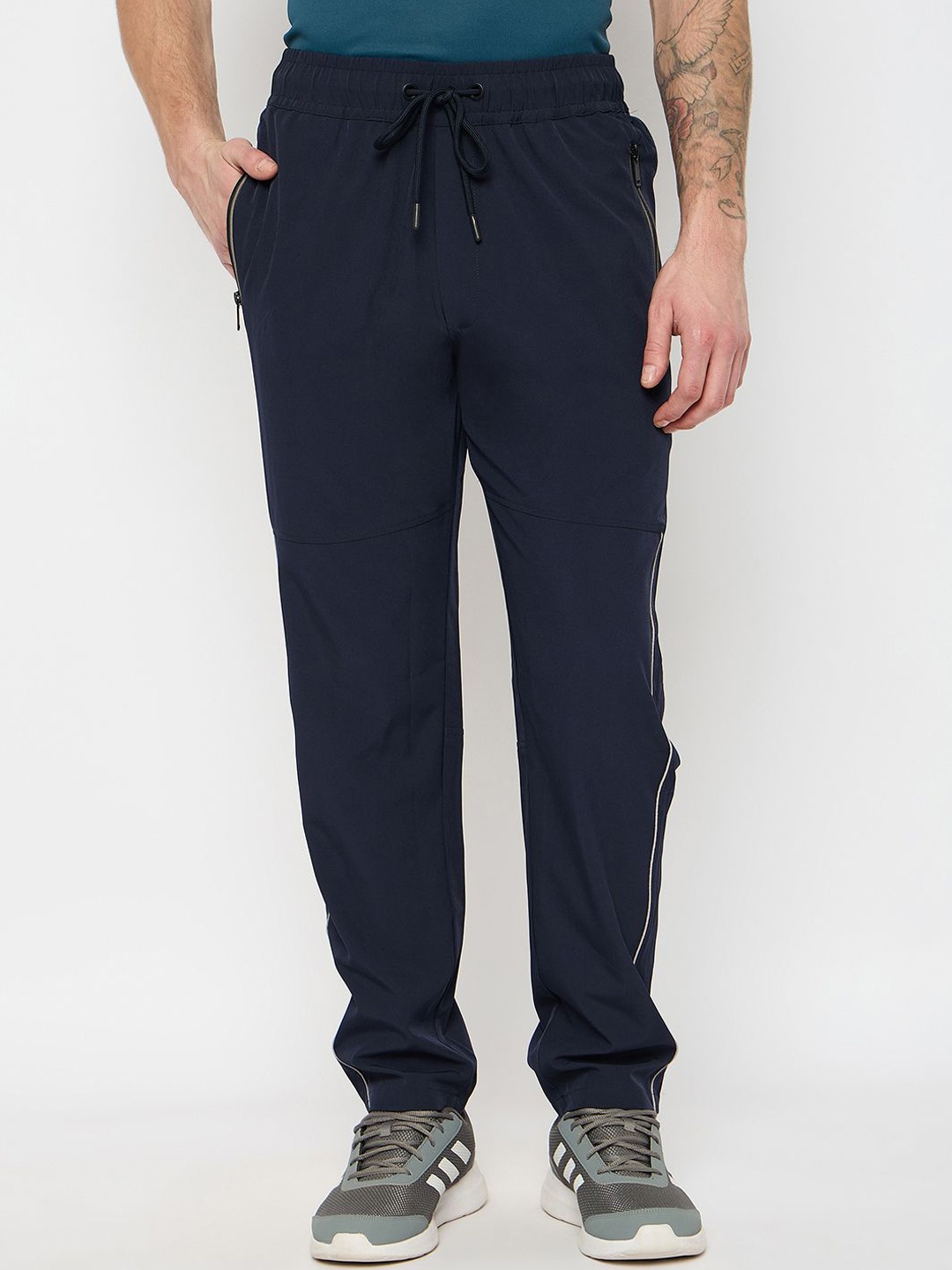 

Duke Men Mid Rise Track Pants, Blue