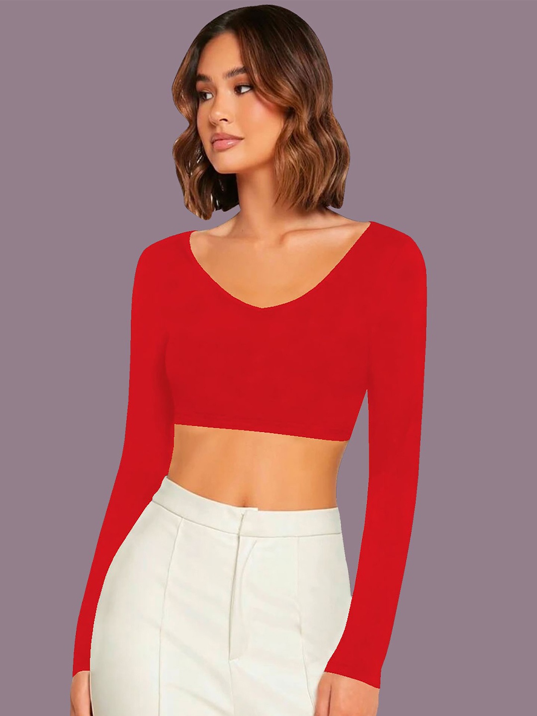 

Dream Beauty Fashion Crop Top, Red