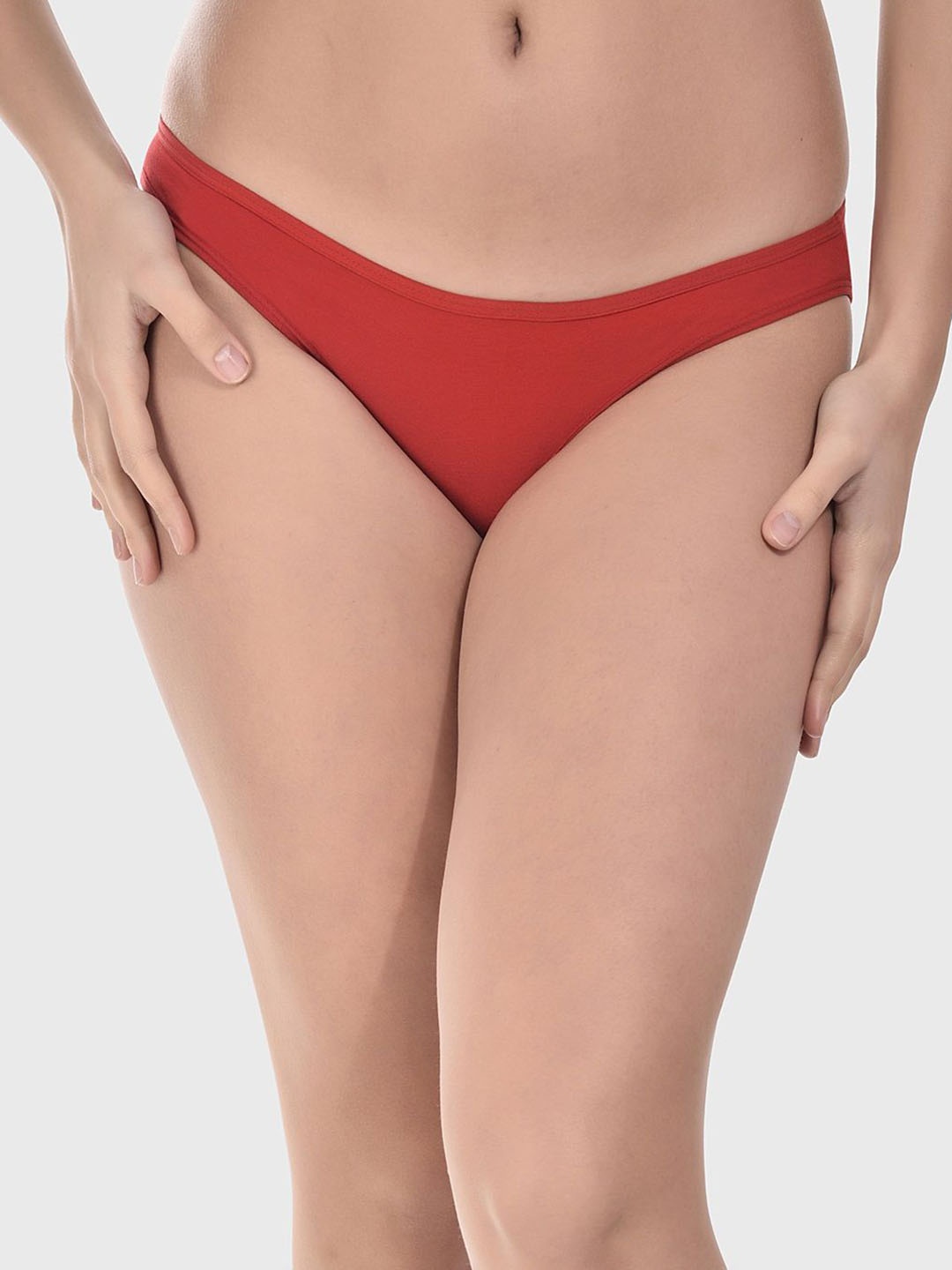 

Bruchi CLUB Low-Rise Inner Elastic Bikini Briefs BKN2021-RD, Red