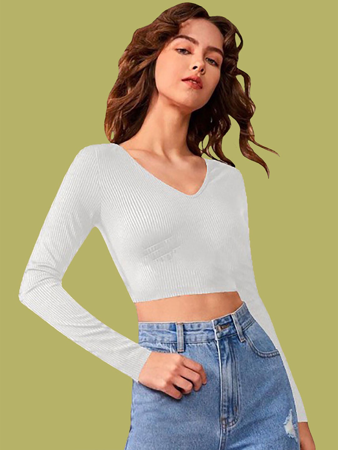 

Dream Beauty Fashion Crop Top, White