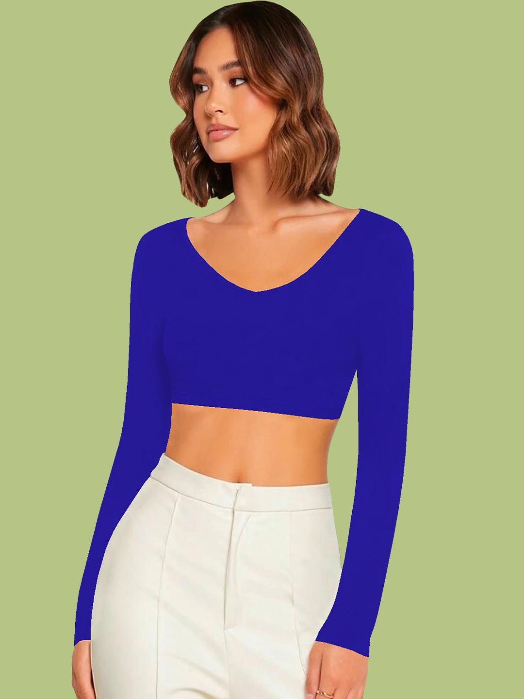 

Dream Beauty Fashion Crop Top, Blue