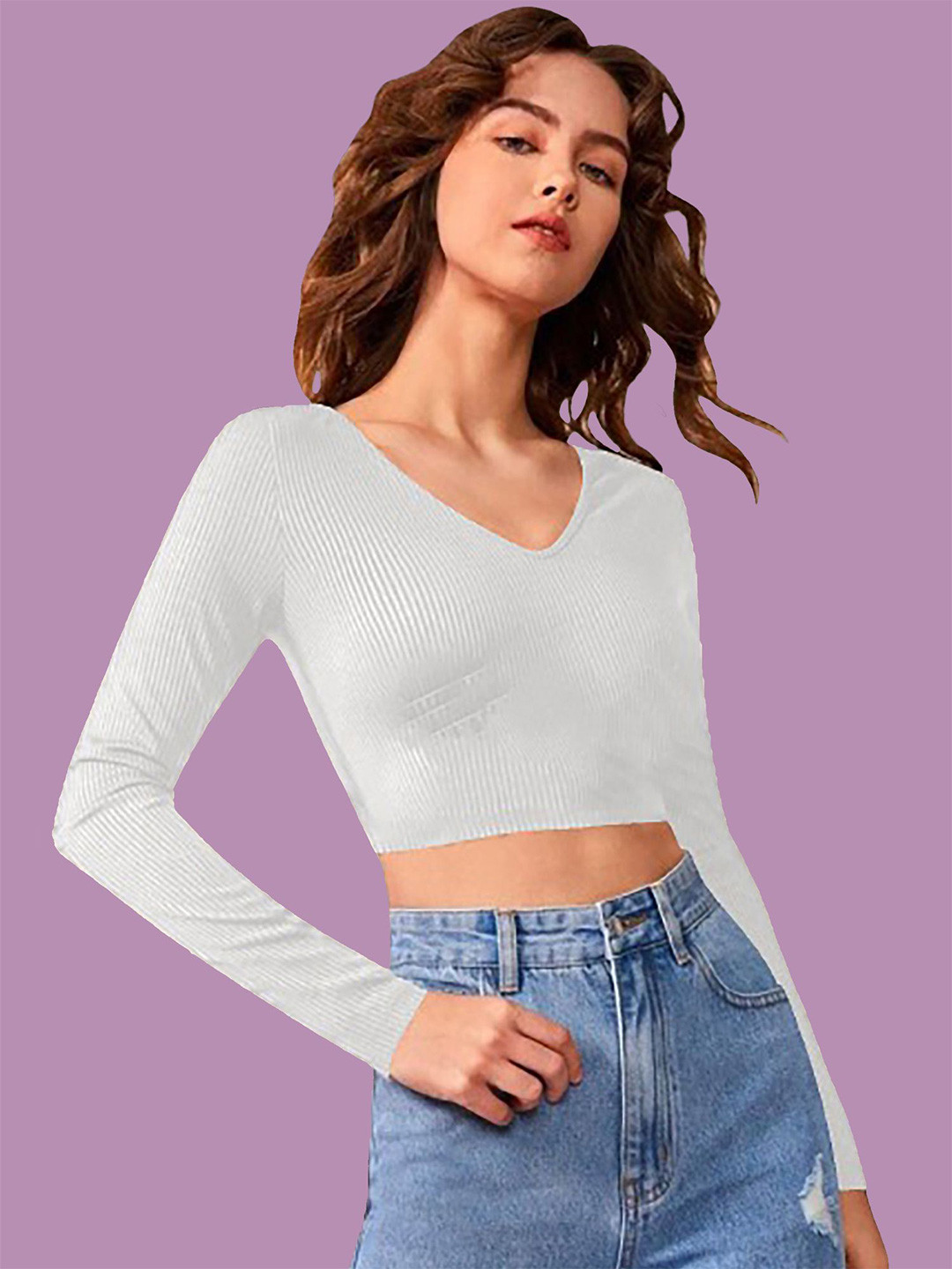 

Dream Beauty Fashion Crop Top, White