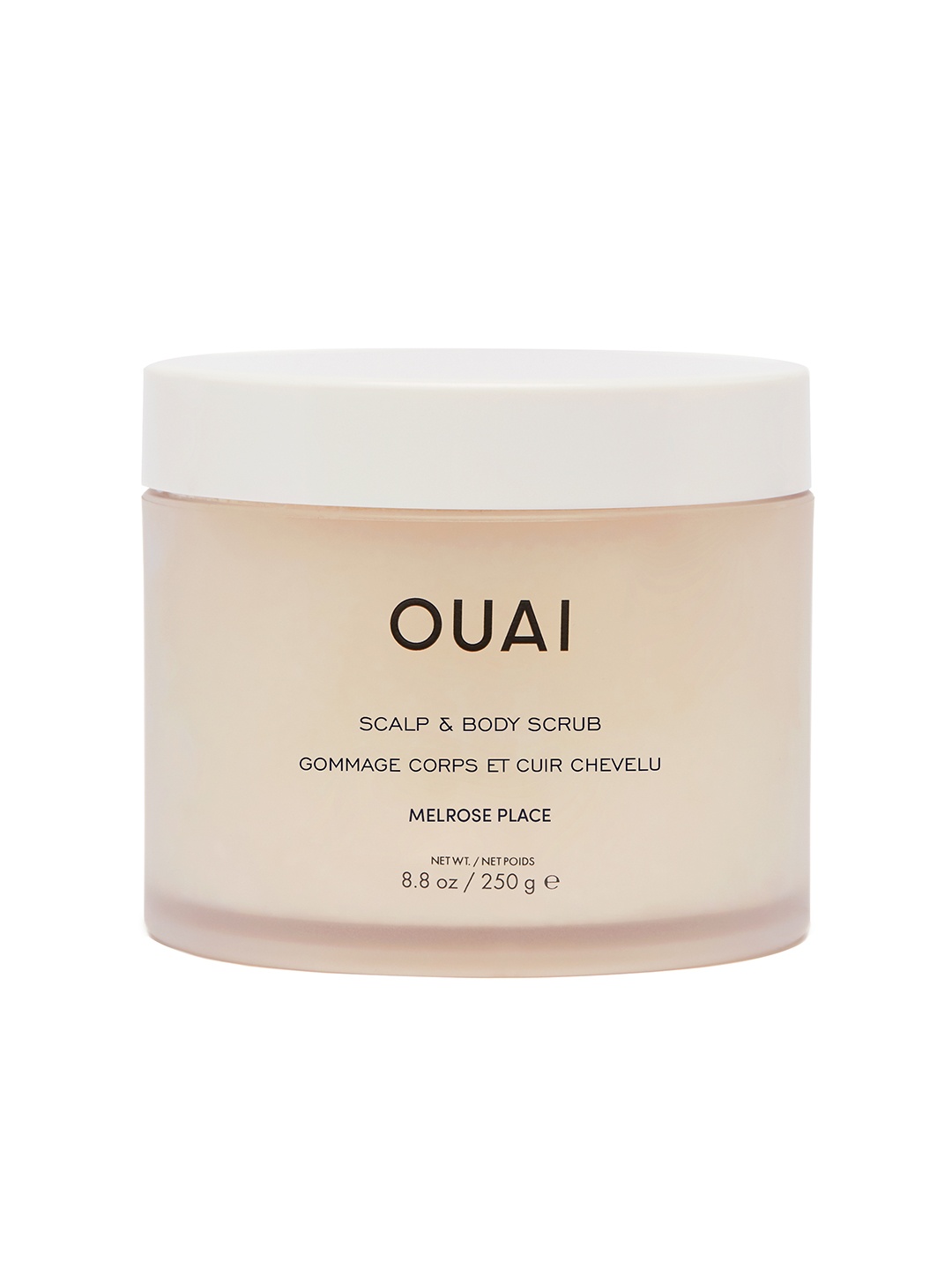 

OUAI Scalp & Body Scrub with Sugar Crystal & Coconut Oil - 250 g, Beige