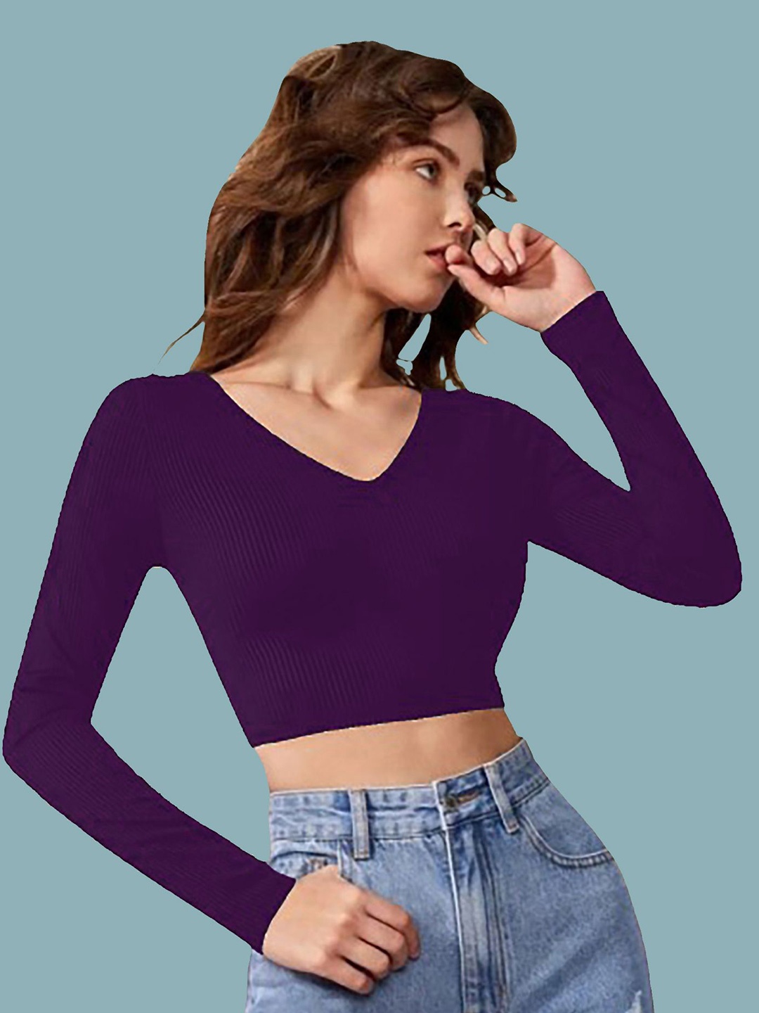 

Dream Beauty Fashion Crop Top, Purple