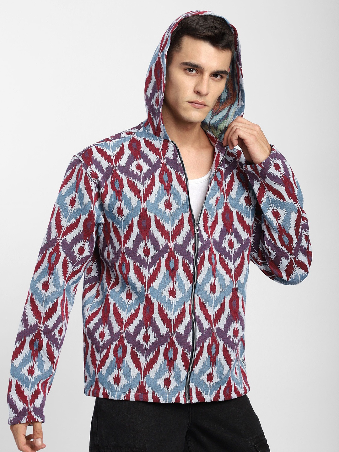 

Beyoung Men Comfort Opaque Colourblocked Casual Shirt, Blue