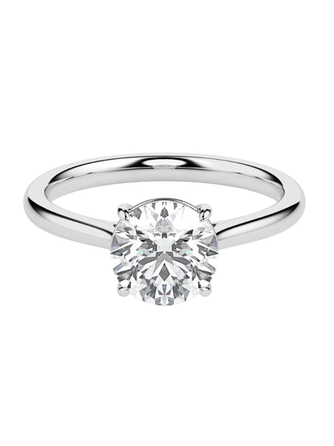 

Classic Solitaire Diamond Ring, White