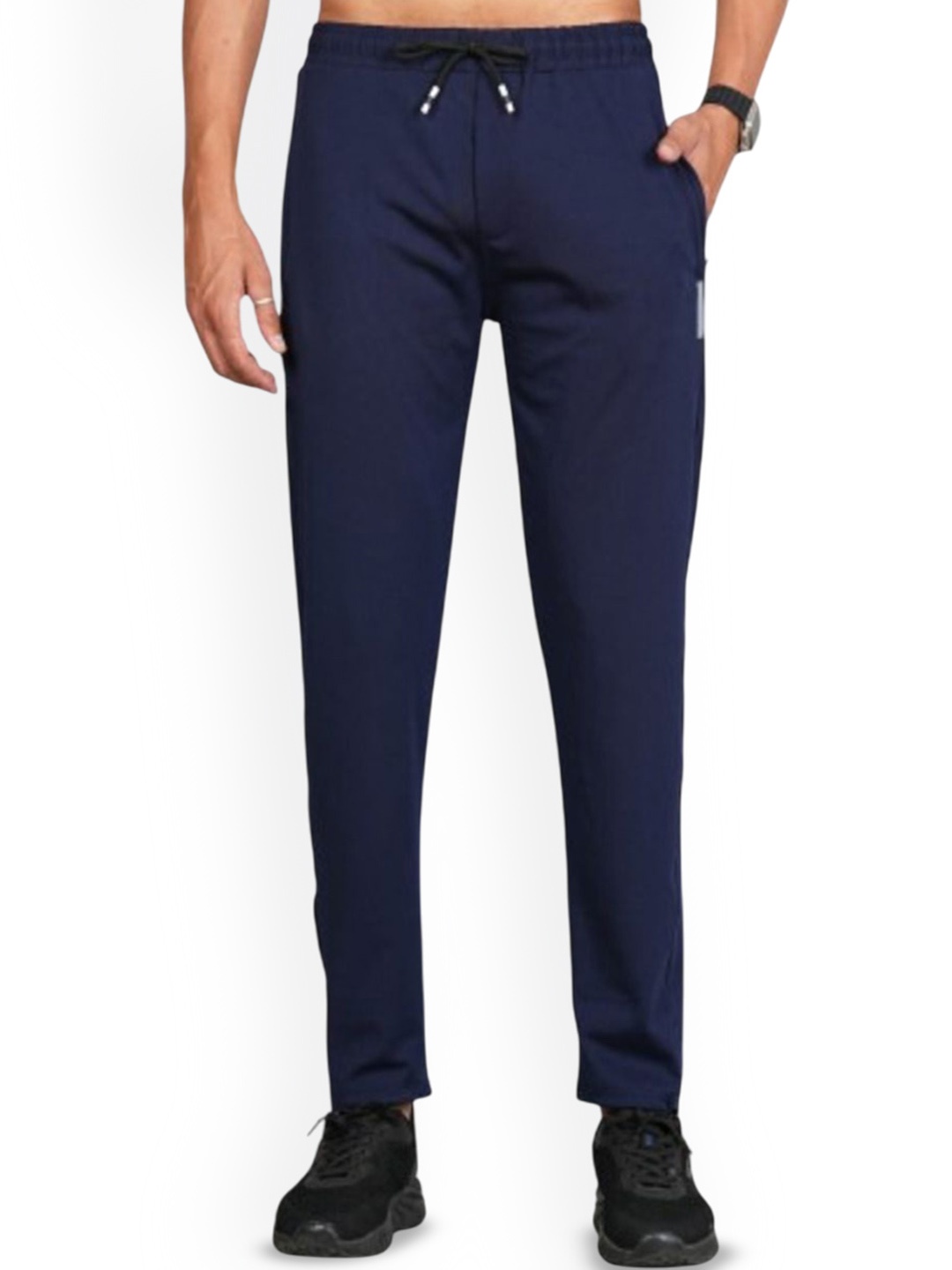 

FICKA Men Mid Track Pants, Navy blue