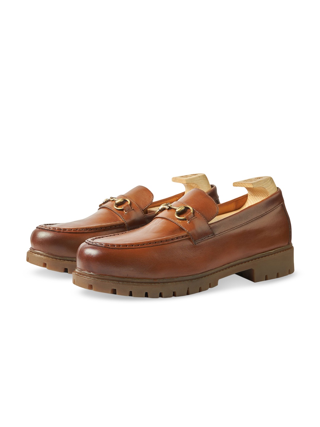 

Whitemuds Men Leather Formal Slip Ons, Tan