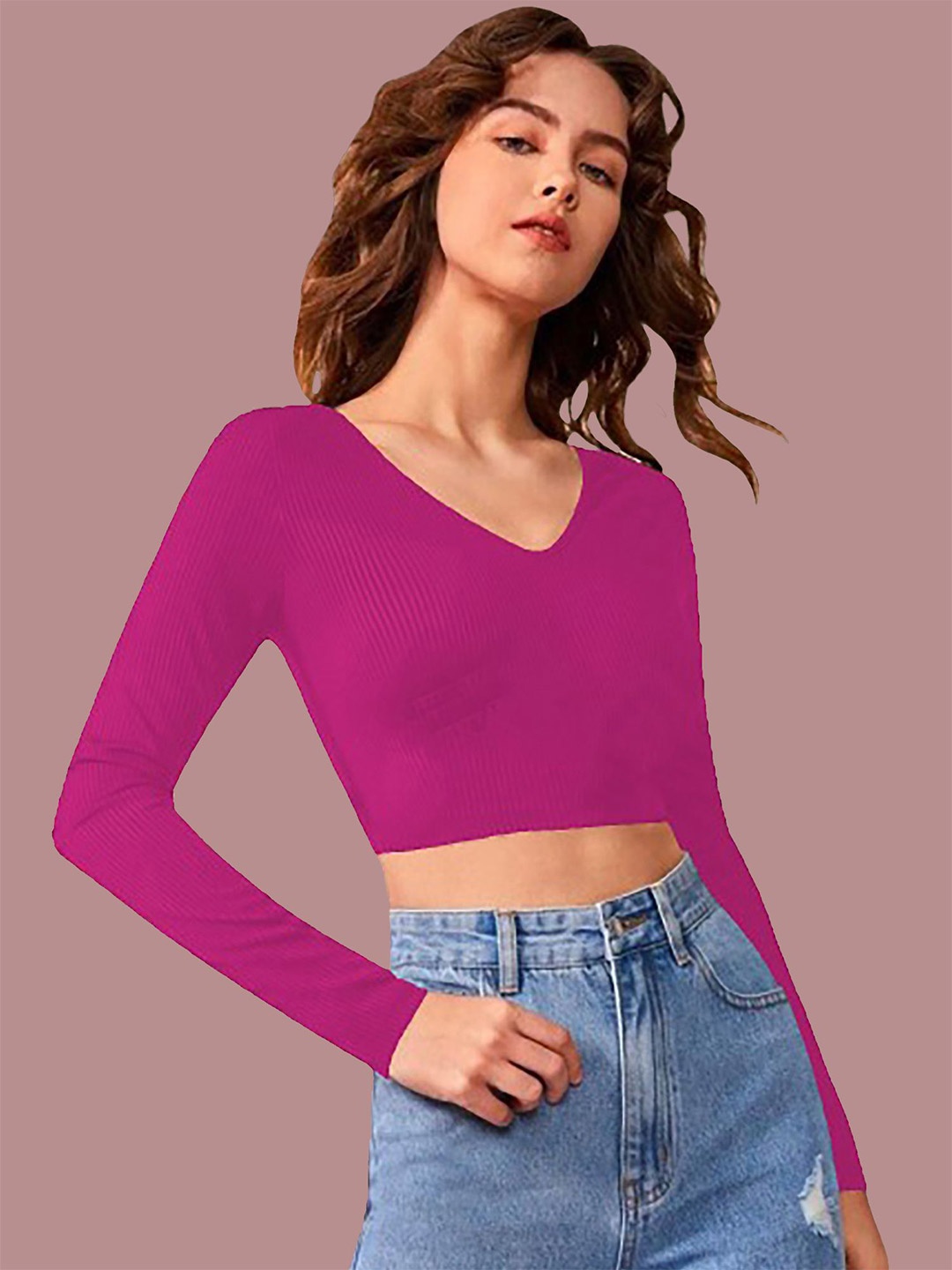 

Dream Beauty Fashion Crop Top, Pink