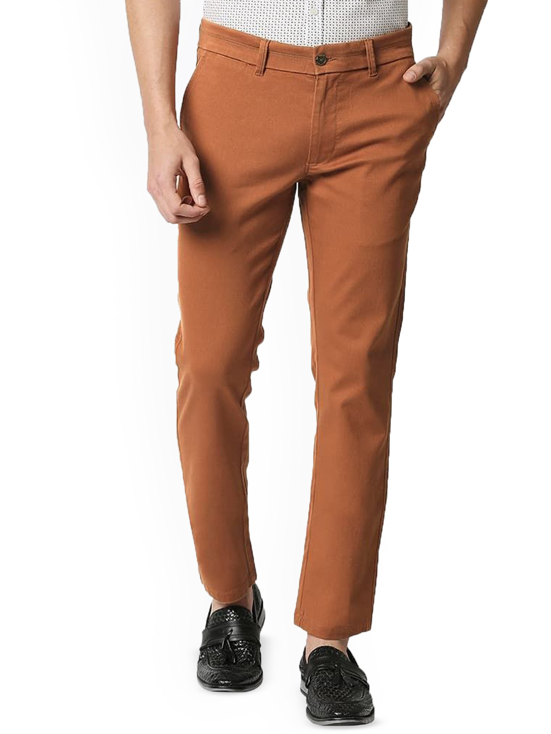 

Basics Men Comfort Trousers, Red