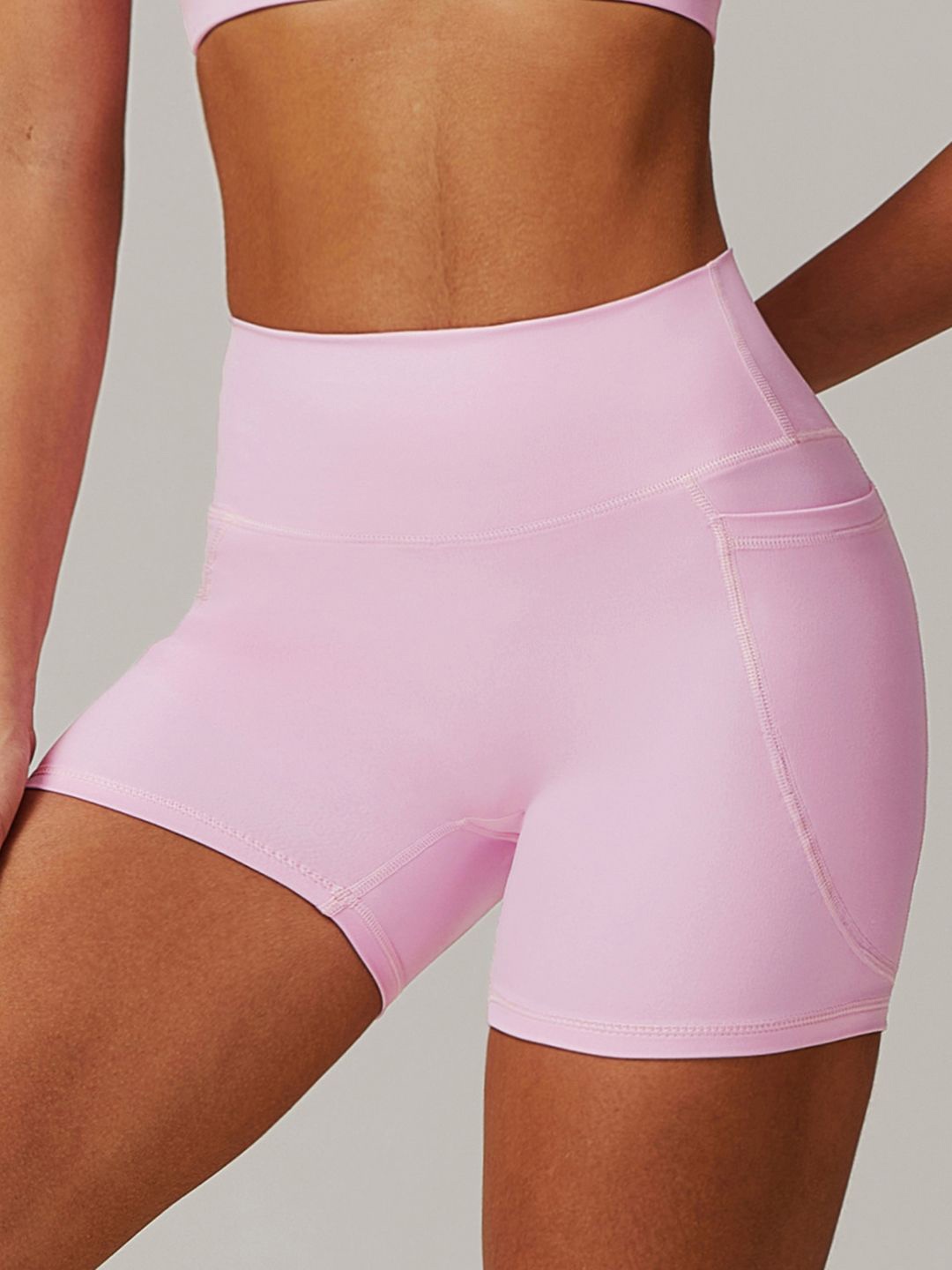 

StyleCast Women Slim Fit Sports Shorts, Pink