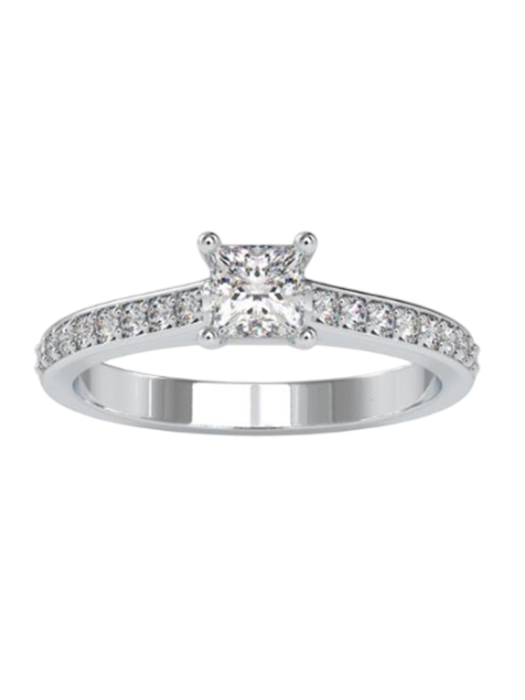 

Emori Sparkling Princess Cut Diamond Ring, White