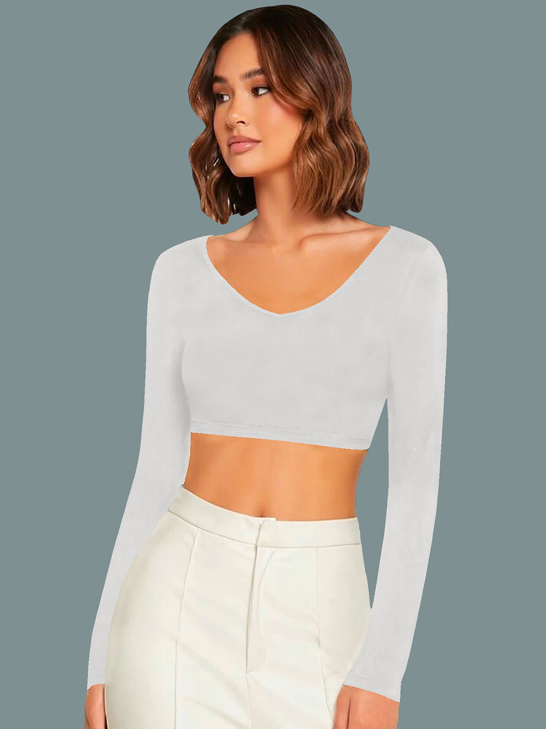 

Dream Beauty Fashion Crop Top, White
