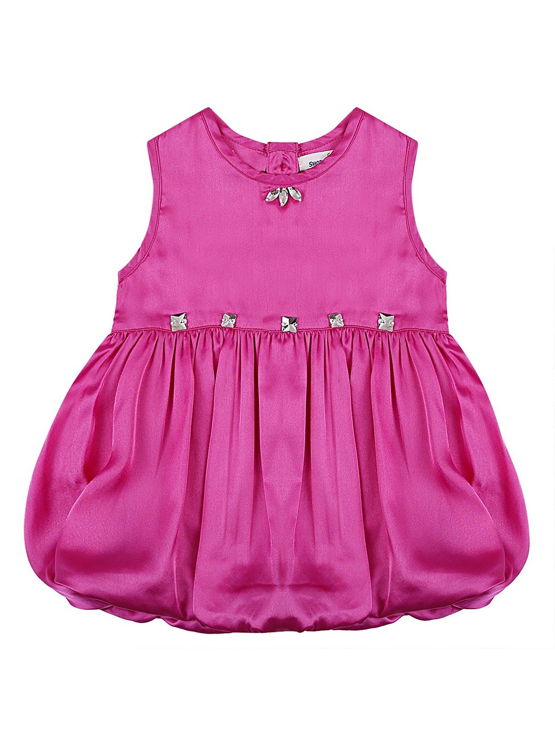 

ShopperTree Girls Satin Balloon Midi Dress, Magenta