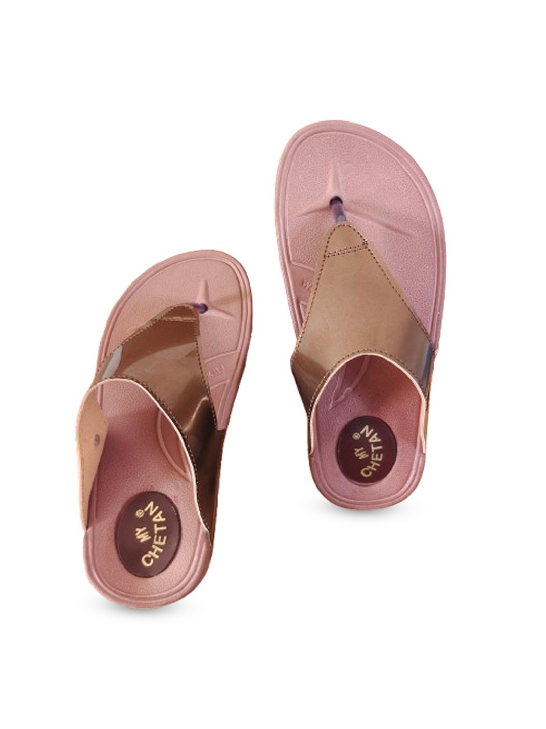 

MyChetan Women Textured One Toe Flats, Gold