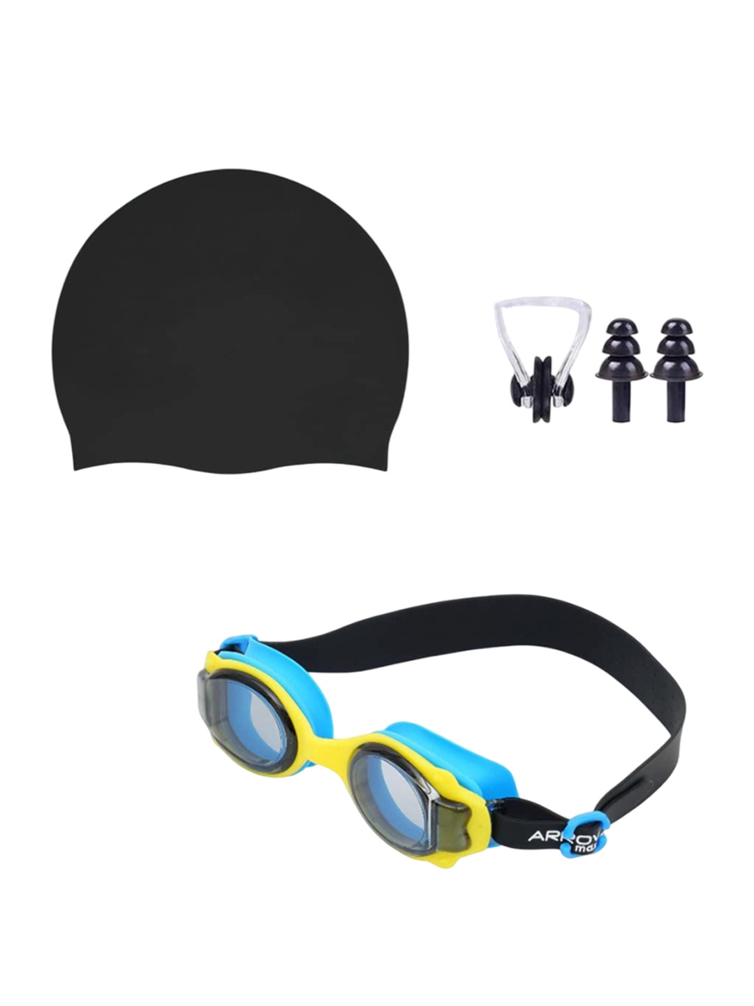 

ARROWMAX Swimming Goggles Combo Kit, Yellow