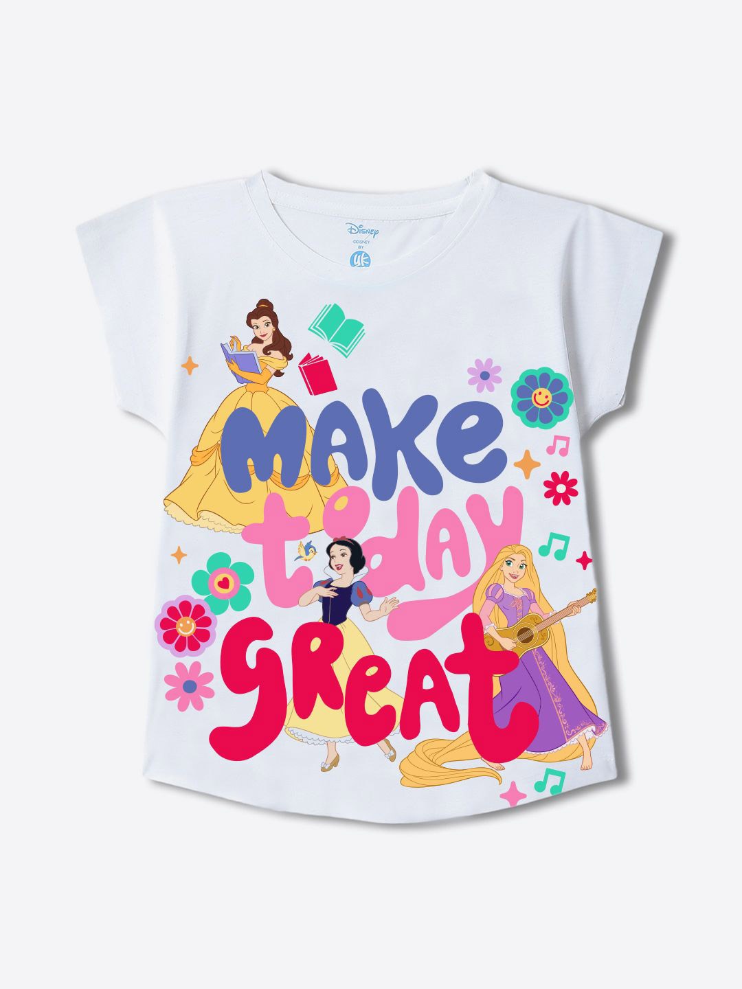

YK Disney Print Top, White