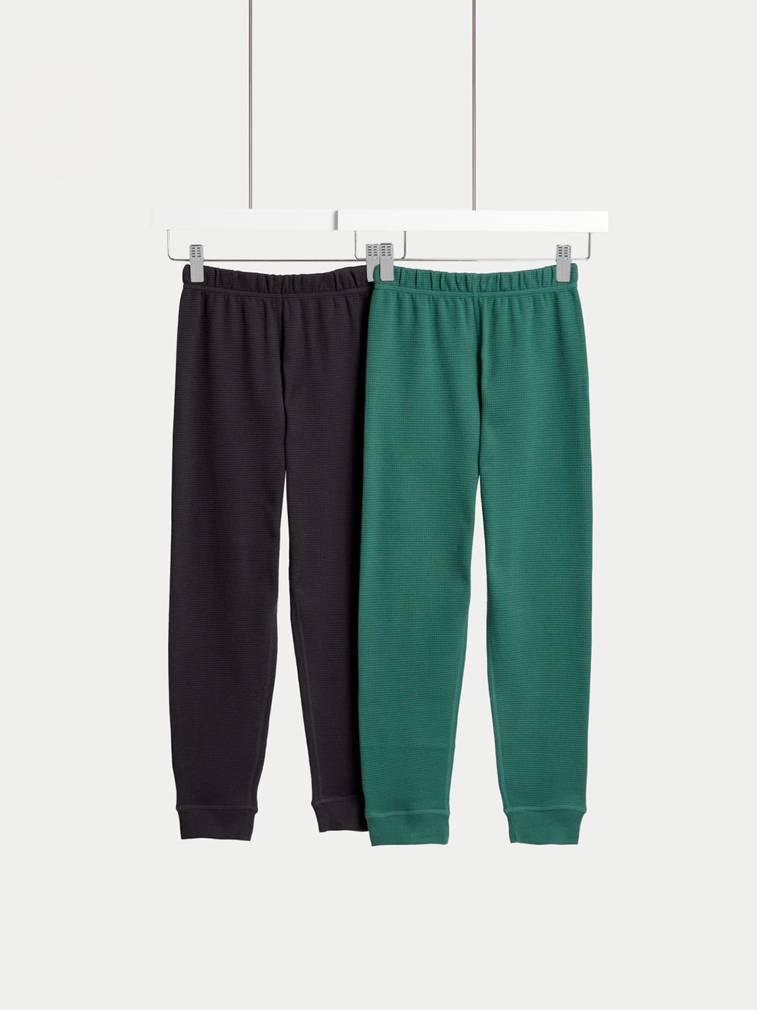 

Marks & Spencer Pack Of 2 Mid-Rise Leggings, Black