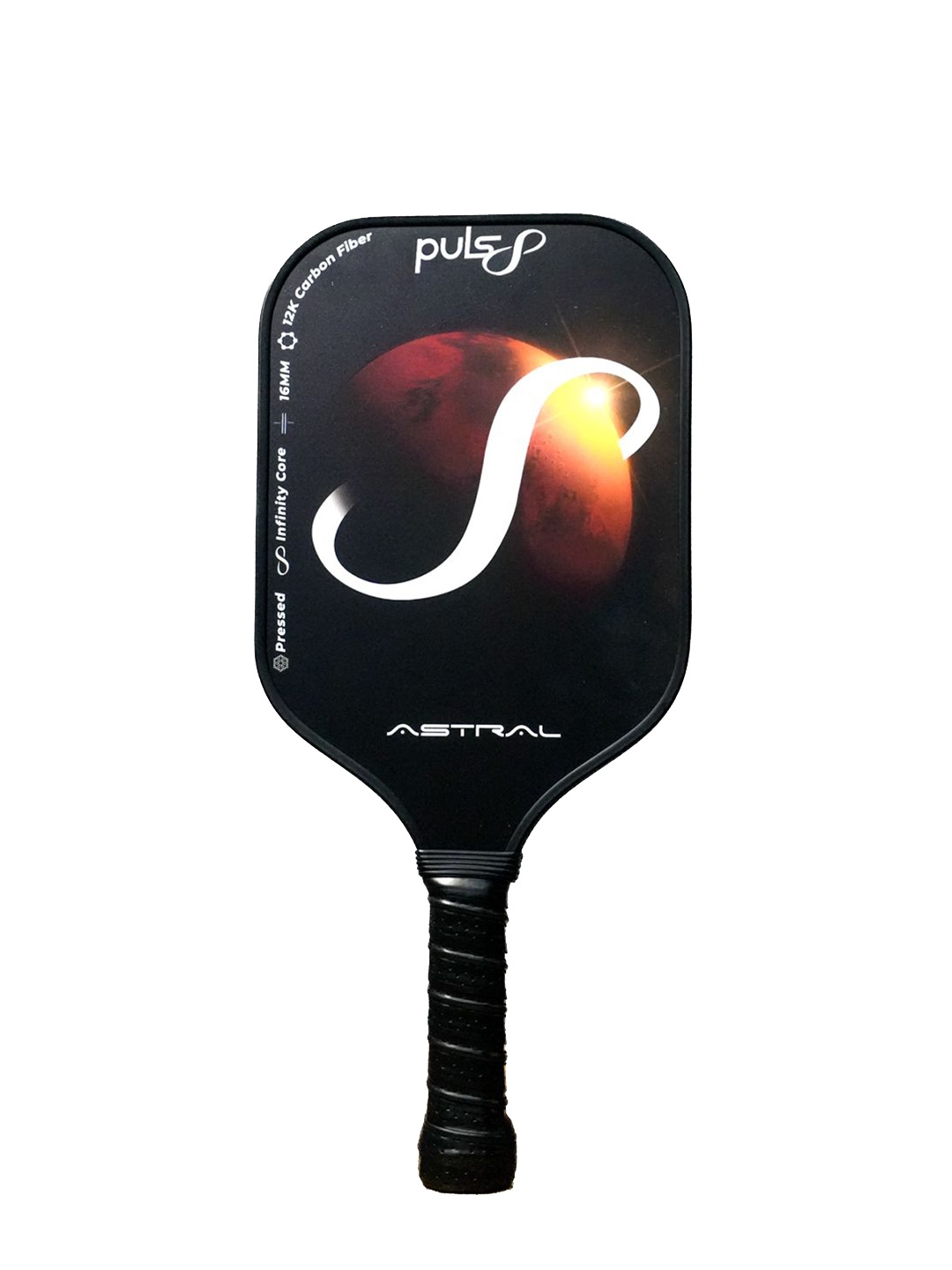 

Puls8 Astral Durable Printed Pickleball Paddle, Black