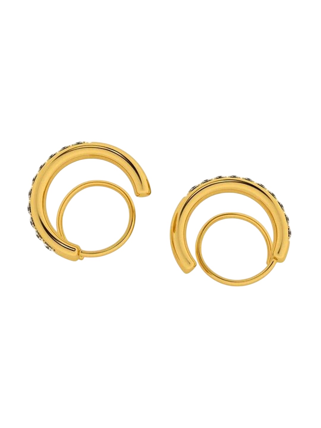 

Aviksha Creations 18K Gold Lookalike Dual Piercing Earring