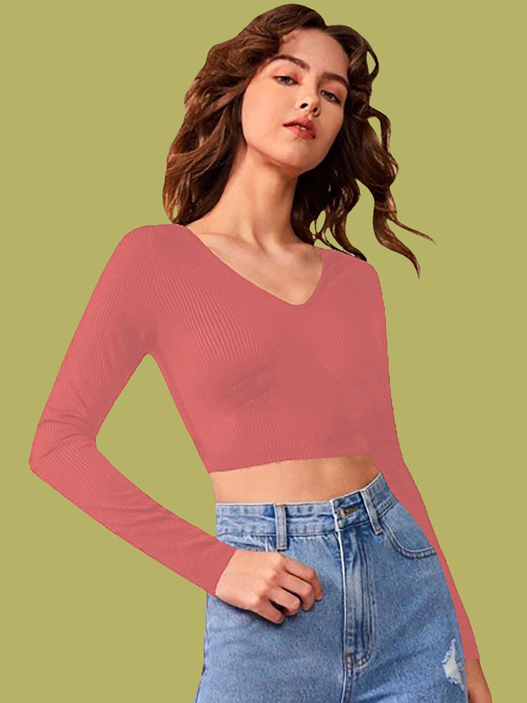 

Dream Beauty Fashion Crop Top, Peach