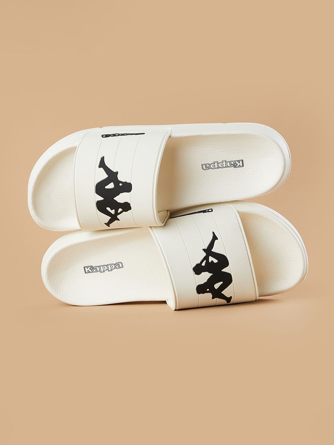 

Kappa Men Printed Sliders, White