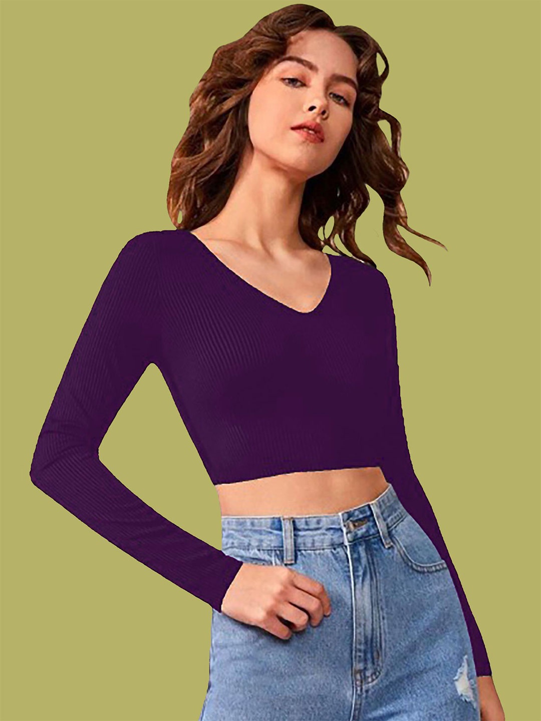 

Dream Beauty Fashion Crop Top, Purple
