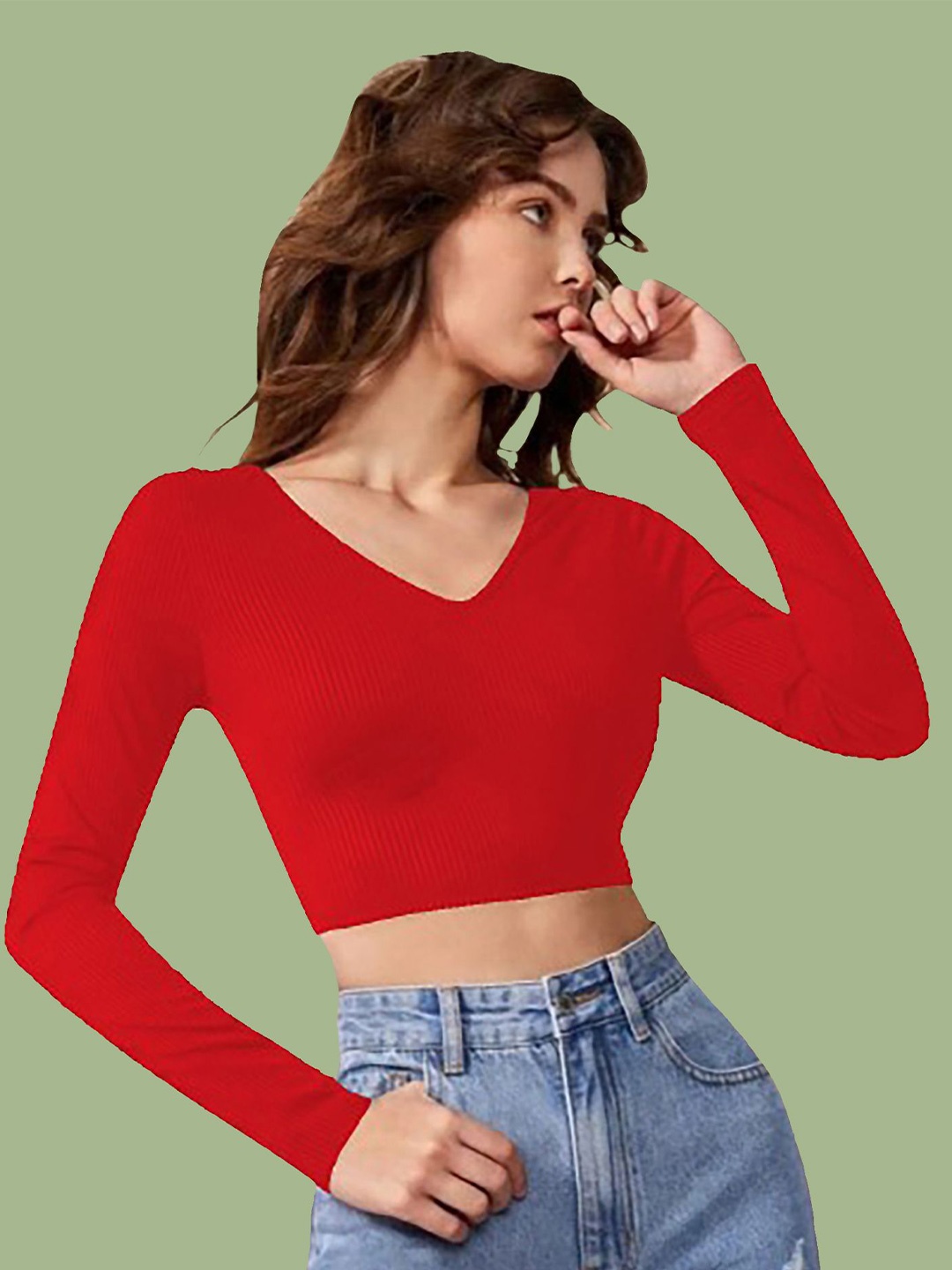 

Dream Beauty Fashion Crop Top, Red