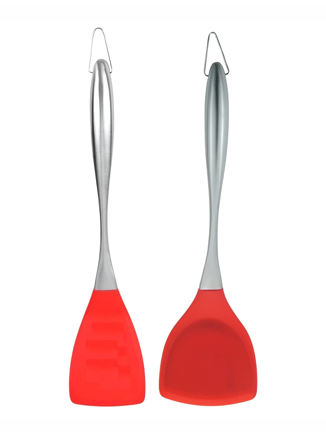 

Baskety Red 2 Pcs Silicone Slotted Spatula