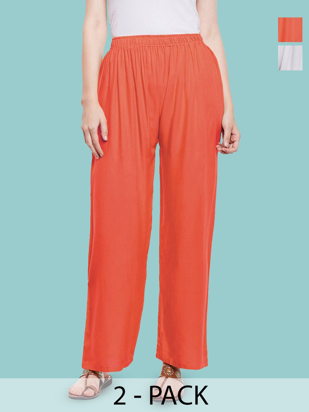 

Castle Lifestyle Women 2 Palazzos, Peach