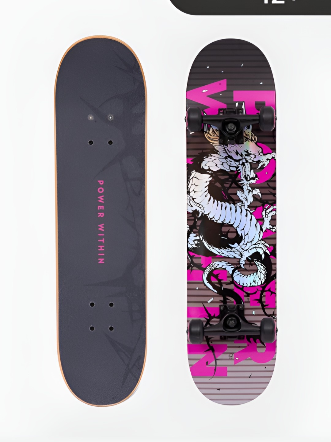 

OXELO By Decathlon Wooden Skateboard, Black