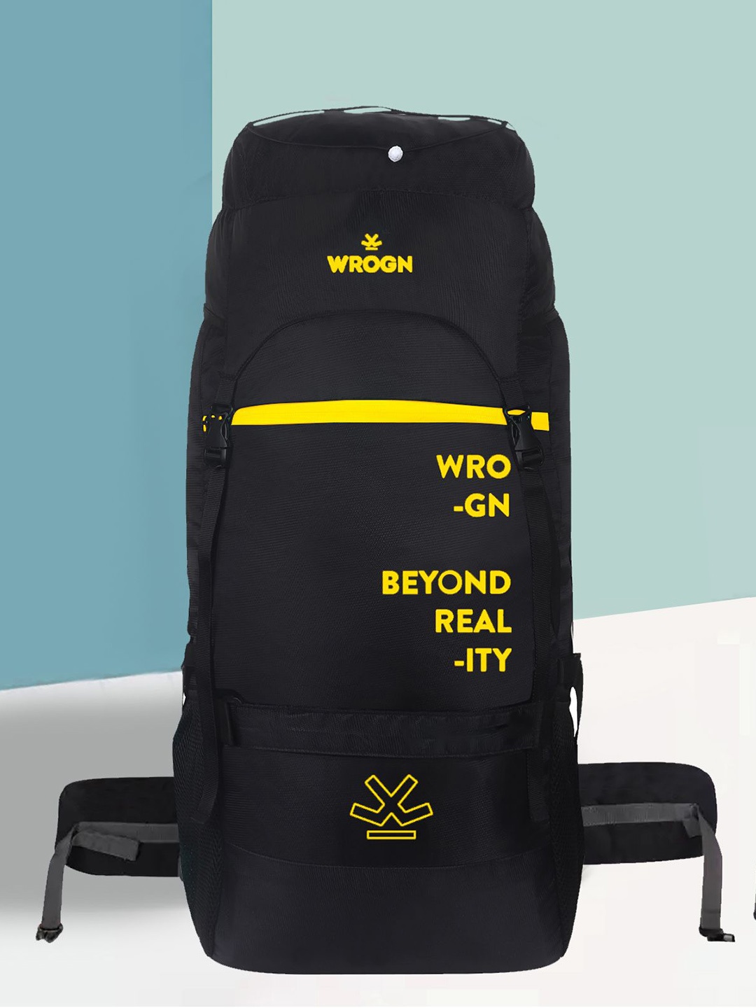 

WROGN Printed Waterproof Large Rucksack, Black