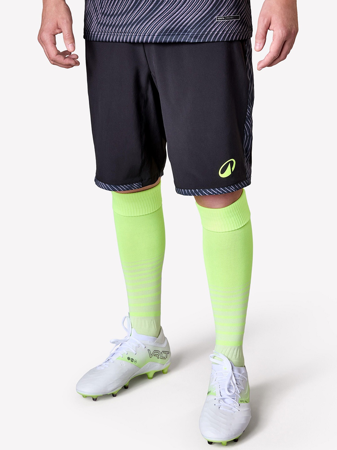 

Kipsta By Decathlon Men Black Quick Dry Football Shorts