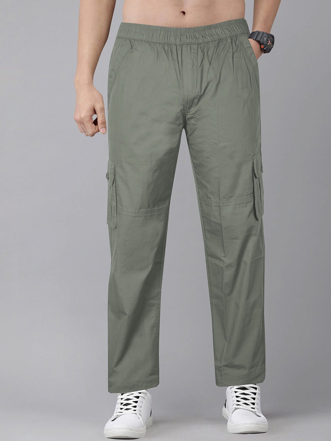 

Jb Just BLACK Men Mid Rise Track Pants, Green