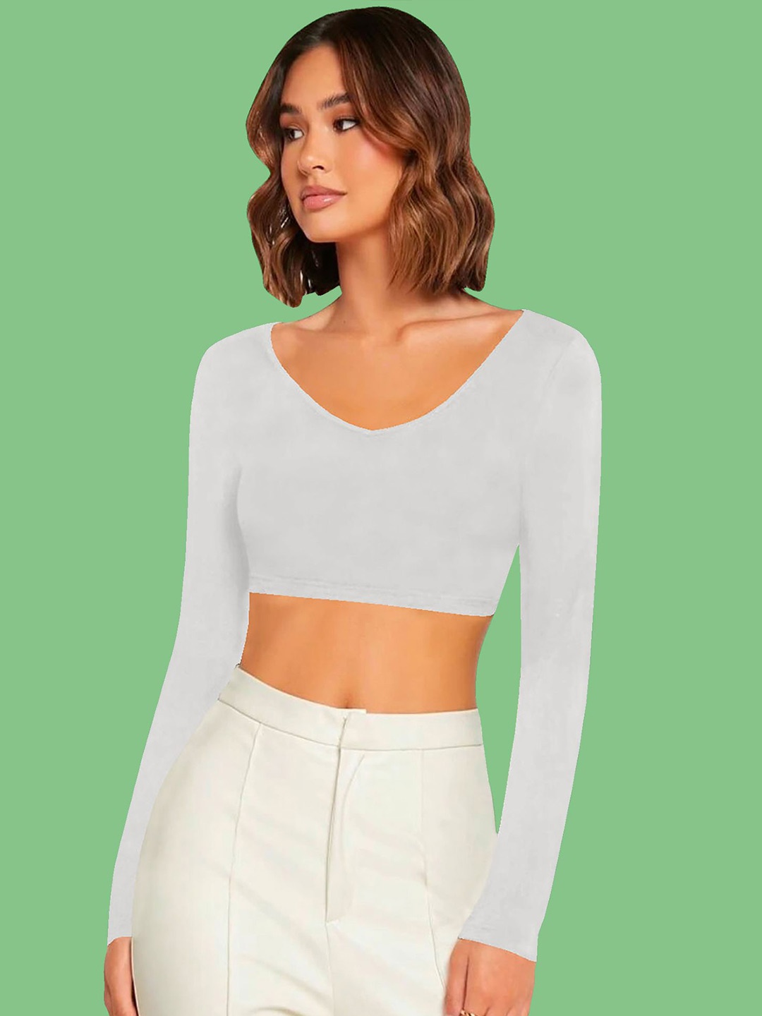 

Dream Beauty Fashion Crop Top, White