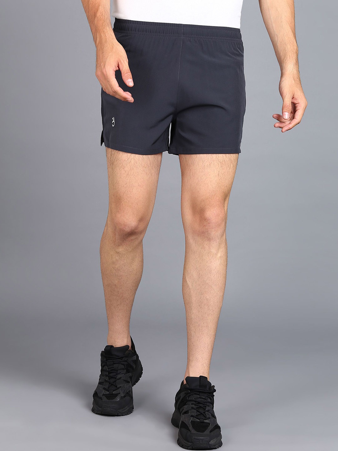 

Moda Rapido Men Running Mid-Rise Sports Shorts, Charcoal