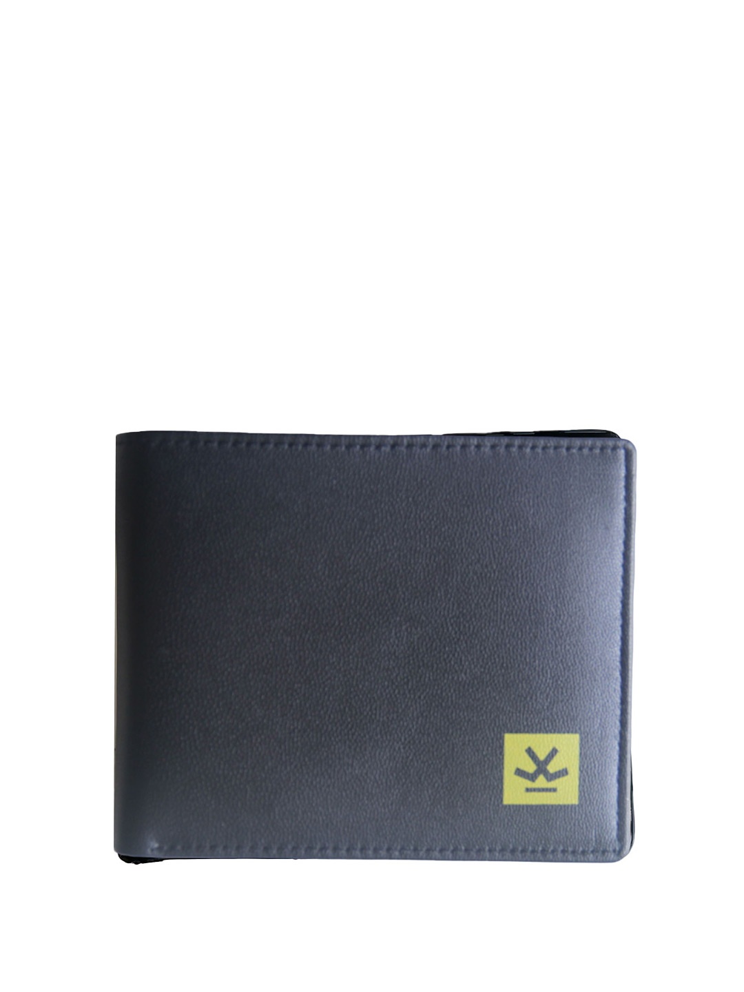 

WROGN Men Leather Two Fold Wallet, Grey