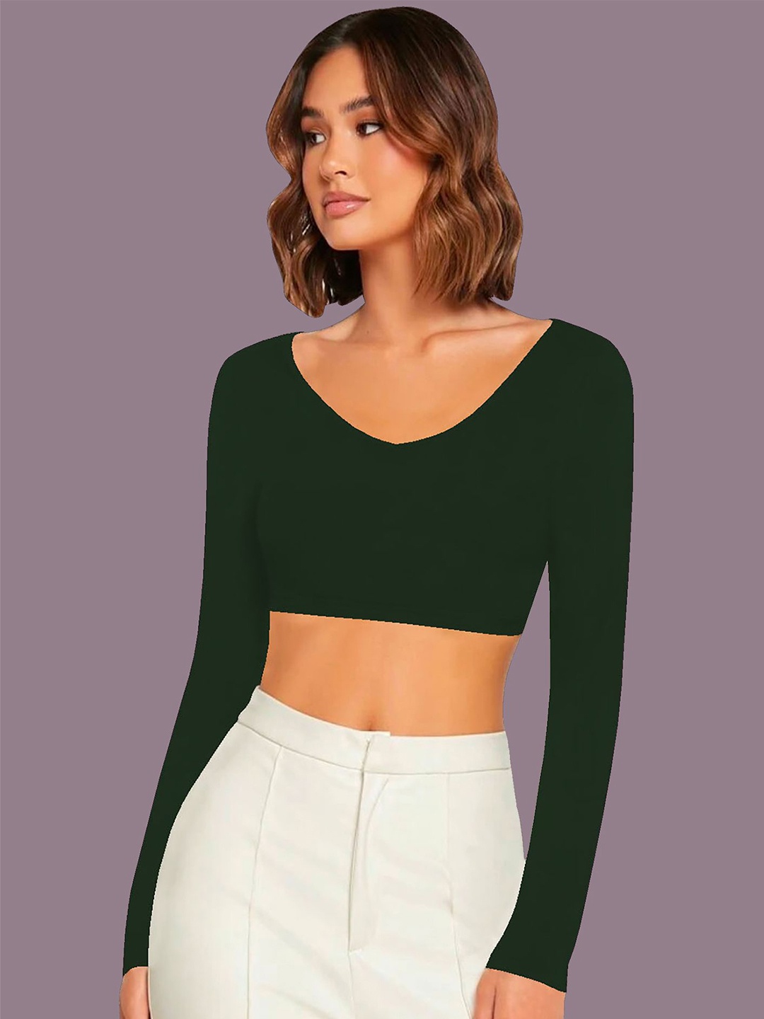 

Dream Beauty Fashion Crop Top, Green