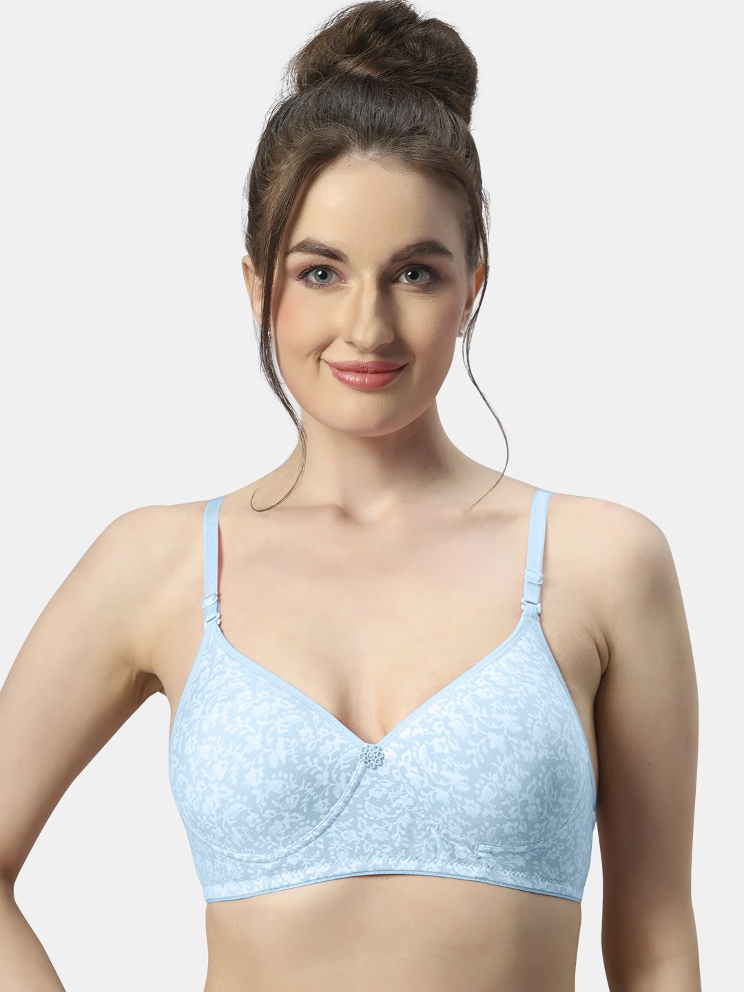 

Sonari Floral Bra Medium Coverage Lightly Padded, Blue