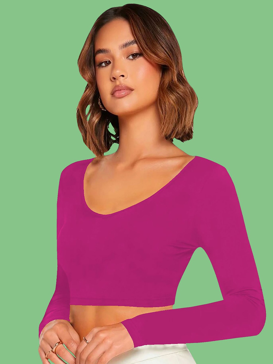 

Dream Beauty Fashion Crop Top, Pink