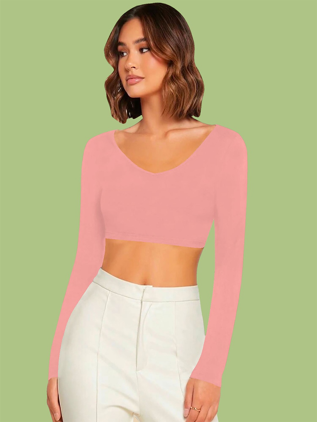 

Dream Beauty Fashion Crop Top, Peach