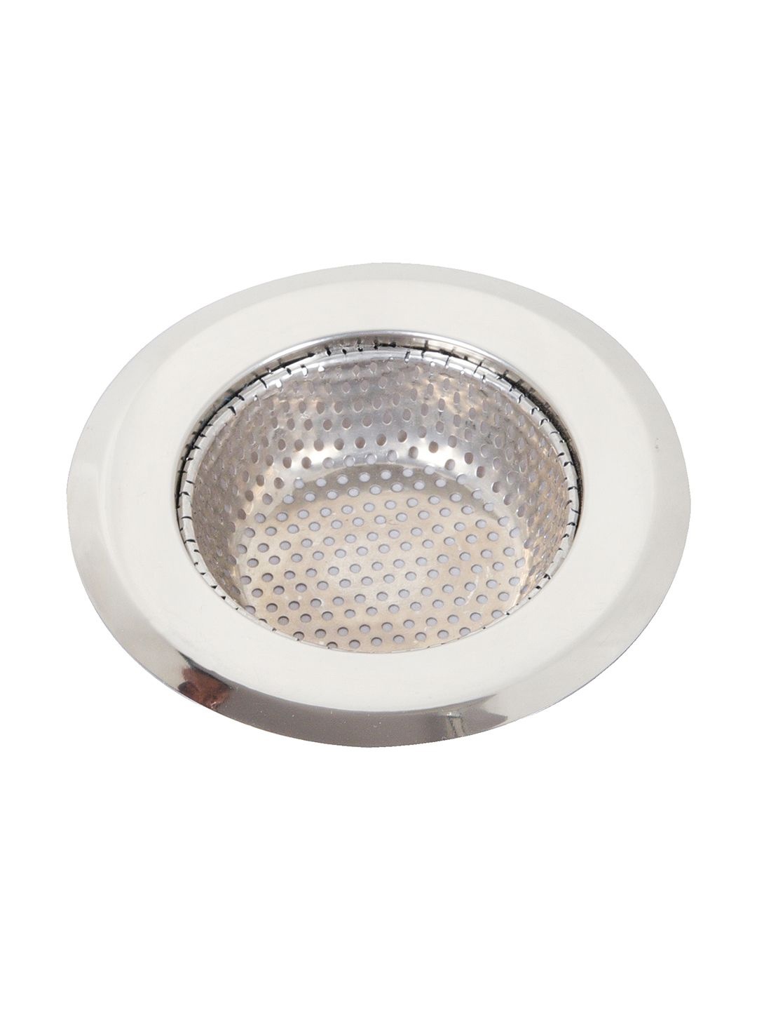 

Kuber Industries Silver-Toned Kitchen Sink Drain Catcher Round Strainer